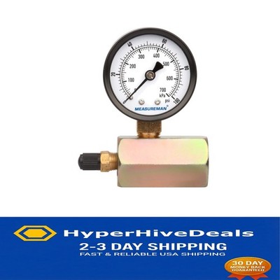 Durable Steel Gas Pressure  Gauge - 3/4'' NPT Connection, Electroplated Style