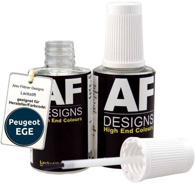 Lackstift für Peugeot EGE Bleu De Chine Metallic schnelltrocknend 2x20ml 
