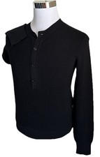 NWT 1790 TOM FORD Men  s Wool/Silk Crewneck Sweater Black Size 50 Eu/M Italy