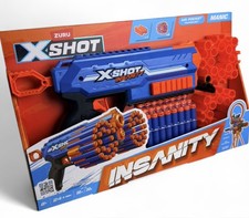 FAST FREE SHIP ZURU; X-SHOT INSANITY MANIC BLASTER
