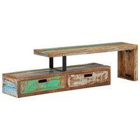 Tv-StäNder (118-200) X 30 X 40 Cm Massivholz Altholz