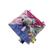 Bright Starts Taggies Elephant Lovey Security Blanket Stuffed Plush Animal Toy