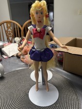 Sailor Moon Anime Figure with Cloth Outfit, Blonde Hair
