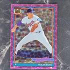 2025 Topps series 1, Nolan Ryan, Pink Crackle parallel and 75 years base card