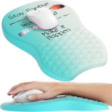 Ergonomic Mouse Pad with Wrist Support, Wrist Rest Mousepads for Carpal Tunnel P