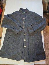Geiger Of Austria Boiled Wool Jacket Womens Size 36 Euro Grey See Measurements