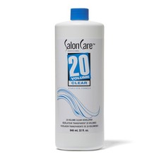 Salon Care 20 Vol Clear Developer - Superior Gray Coverage, Stabilized 32oz