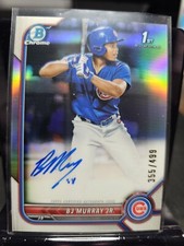 2022 BJ Murray Jr. Auto  /499 1st Bowman Chrome Chicago Cubs #CPA-BM