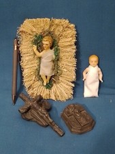 LOT DES OBJETS RELIGIEUX/JESUS CRECHE CIRE+JESUS+2 PRESSE PAPIER REGULE/4 P.N°/9