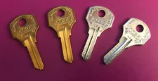 Curtis  brand vintage key blanks, CO26 , locksmith, Set of 4               [kb6]
