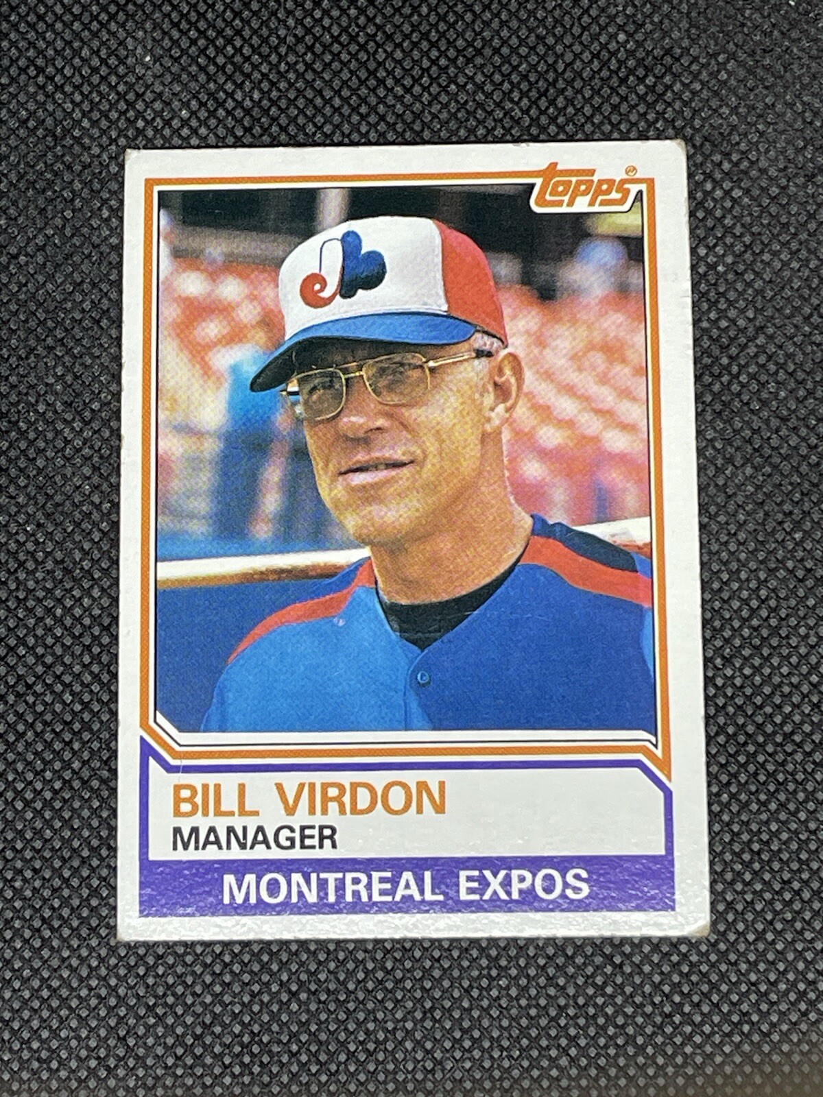 Bill Virdon Montreal Expos 1983 Topps #516 Baseball Card Raw