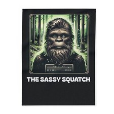 Fleece Blanket, Funny Bigfoot Sasquatch Gift, Sassy Squatch Arctic Throw, Cozy