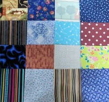 48 PCS ASSORTED 100 COTTON FABRIC SQUARES QUILTING 5"X 5" CHARM PACK