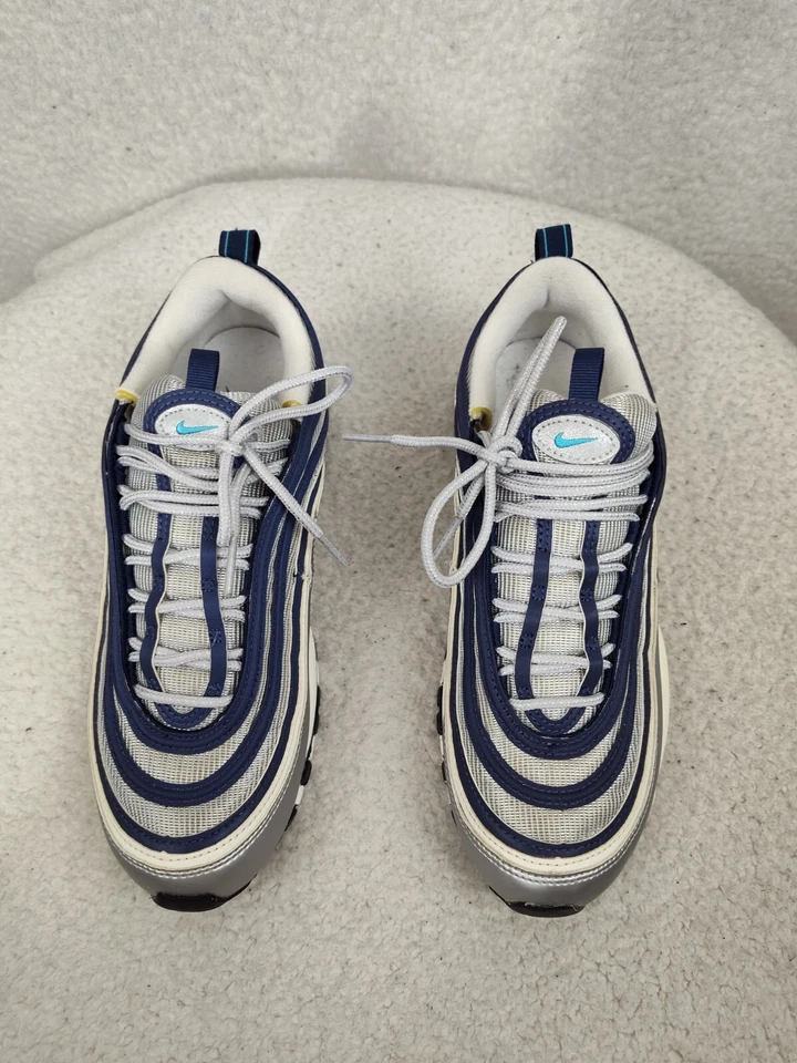 Tênis Nike Air Max 97 OG Feminino 9 Tecido Cinza com Cadarço Tênis de Treinamento Ativo - Imagem 3 de 4