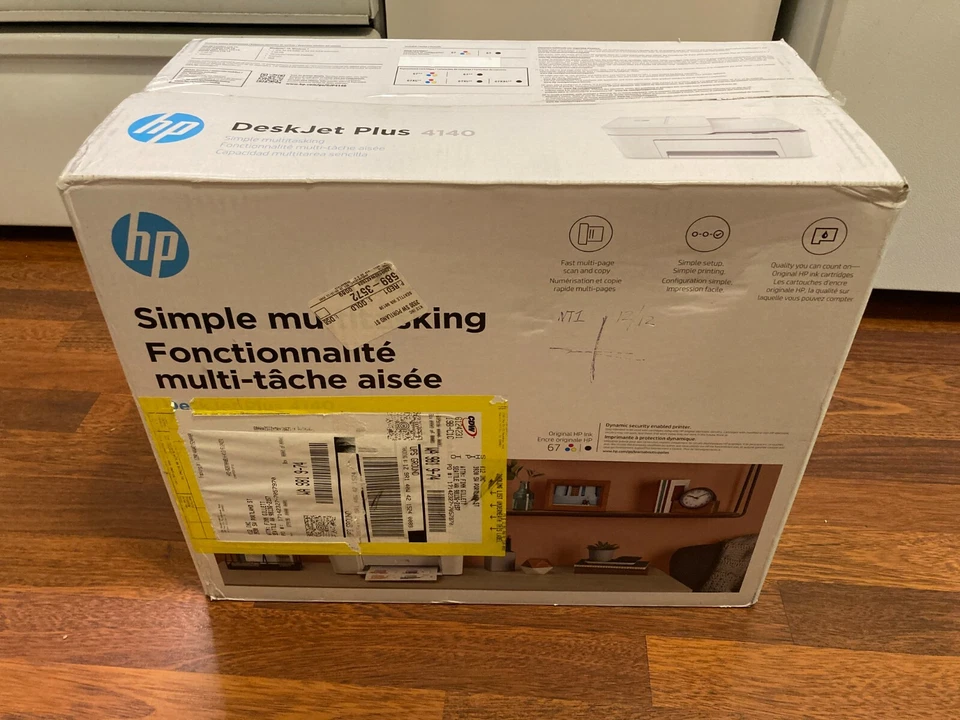 HP DeskJet Plus 4140  Multi Function All in One Printer New in Open Box - Image 3 of 4