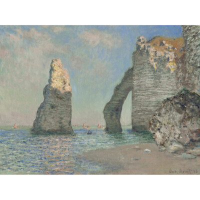 Claude Monet Die Klippen bei Etretat Kunstdruck Leinwand 30x40 cm