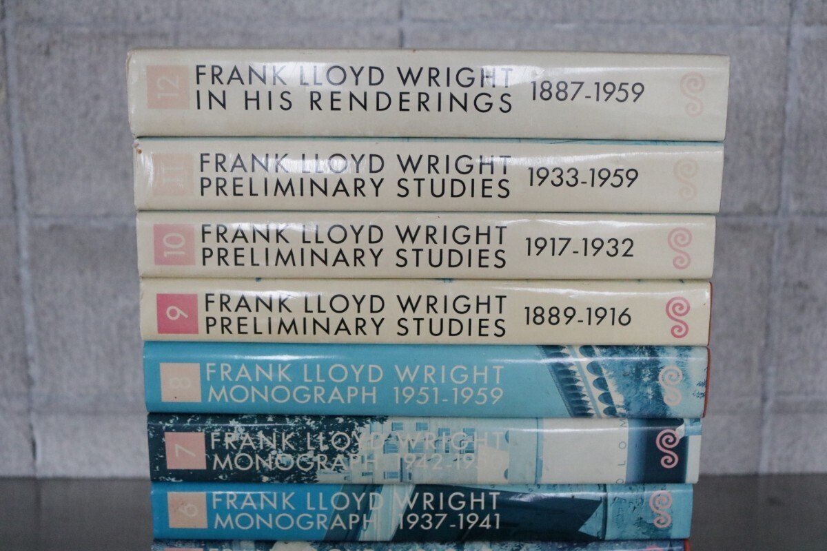 FRANK LLOYD WRIGHT MONOGRAPH 7〜12巻セット USED The Complete Works of Frank Lloyd Wright 12 volumes Set