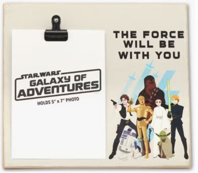 Disney Star Wars 5x7 Photo Clip Frame Star Wars Force Will Be With You New Ship