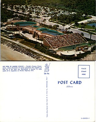 Air View Marine Studios Oceanarium Marineland Florida FL Postcard
