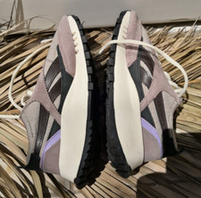 Baskets REEBOK femme sneakers nubuck tissu et nubuck beige parme 36 FR Bon état