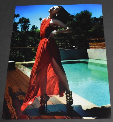 red dress with green heels Mock One-Shoulder Lace-Up Long Prom Dress– PromGirl