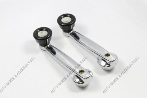 Pair LH & RH Window Crank Handle Heavy Zinc Metal for Chrysler and Dodge Models