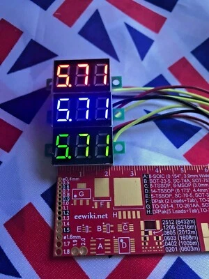 ⭐ Mini Voltmeter Tester LED Digital Display Voltage Meter Car 0.28" DC 0-100V ⭐