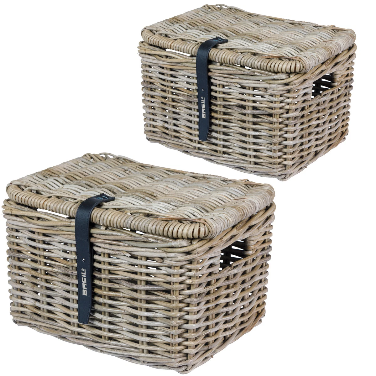 Garden Mile® Fioriera Da Giardino Da Appendere, 35,5 Cm, A Cono, Effetto Rattan, Per Esterni, Con Catena Sospesa, Cesto Per Fiori In Vimini Grigio, Pre-foderato Per Piantare Facilmente - Foto 12