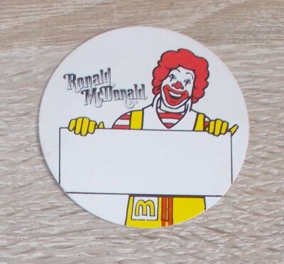 Alter Aufkleber | Sticker McDonald's Ronald McDonald Namensschild