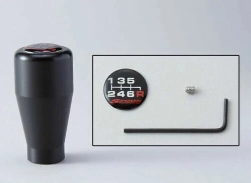 Cuchara perilla de cambio Duracon 6 velocidades negra para Honda Accord Civic Fit CRZ S2000 NSX Foto 3 de 4