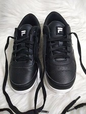 Fila Boys Classic Black White 6 1/2 shoes
