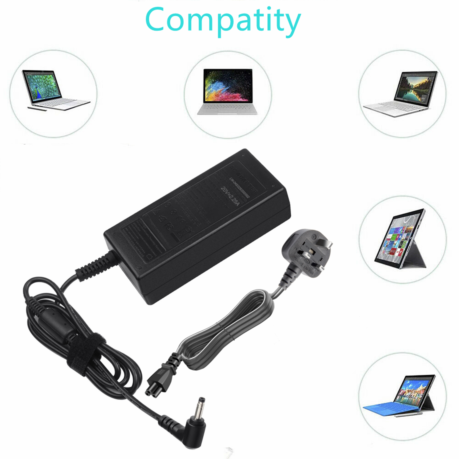 For Lenovo IdeaPad 330S14IKB 81F4 ADL45WCD 320 AC Adapter Charger 2.25A 20V 45W eBay