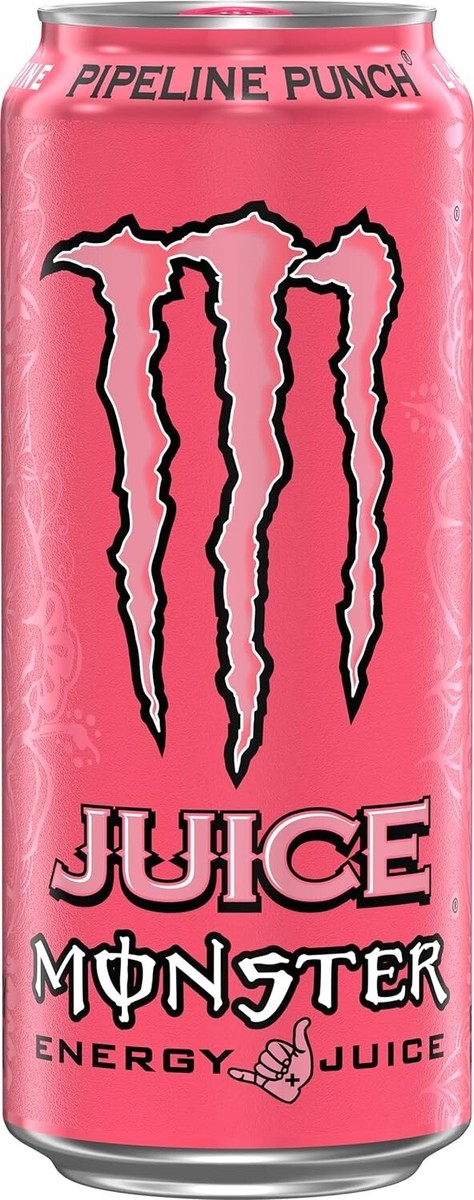 Monster Energy Pipeline Punch, Energy Drink + Juice, 16 Ounce 16