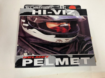 Respro Helmet Pelmet For fitting to motorcycle Helmet Reflective and Black
