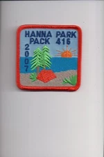 2007 Hanna Park Pack 416 patch