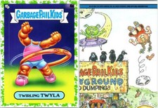 2024 GPK GARBAGE PAIL KIDS KIDS AT PLAY - GREEN PARALLEL CARD 4a Twirling Twyla