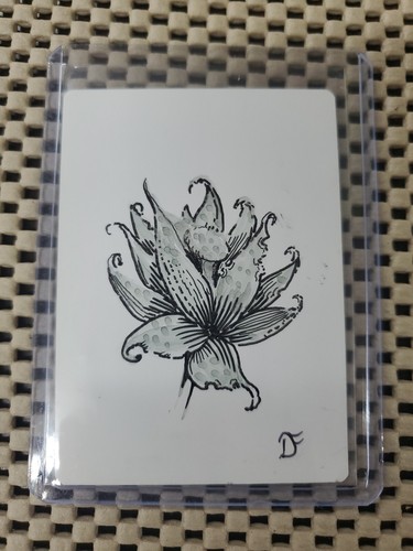 BLACK LOTUS MTG Sketch (Gray/detail) Dan Frazier Art Artist Proof SIGNED SWAMP - 第 1/5 張圖片