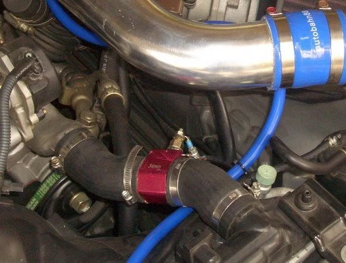 Accesorio de manguera de radiador 38 mm 1,5" adaptador de junta en T + orificio de sensor NPT de 1/8 Foto 2 de 3