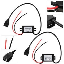 12V to 5V DC Converter Buck Module USB Output Power Adapter DC Power Adapter ...