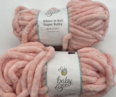 Baby Bee Adore-A-Ball Yarn ''Pink-a-Boo'' 2 Skeins #1318