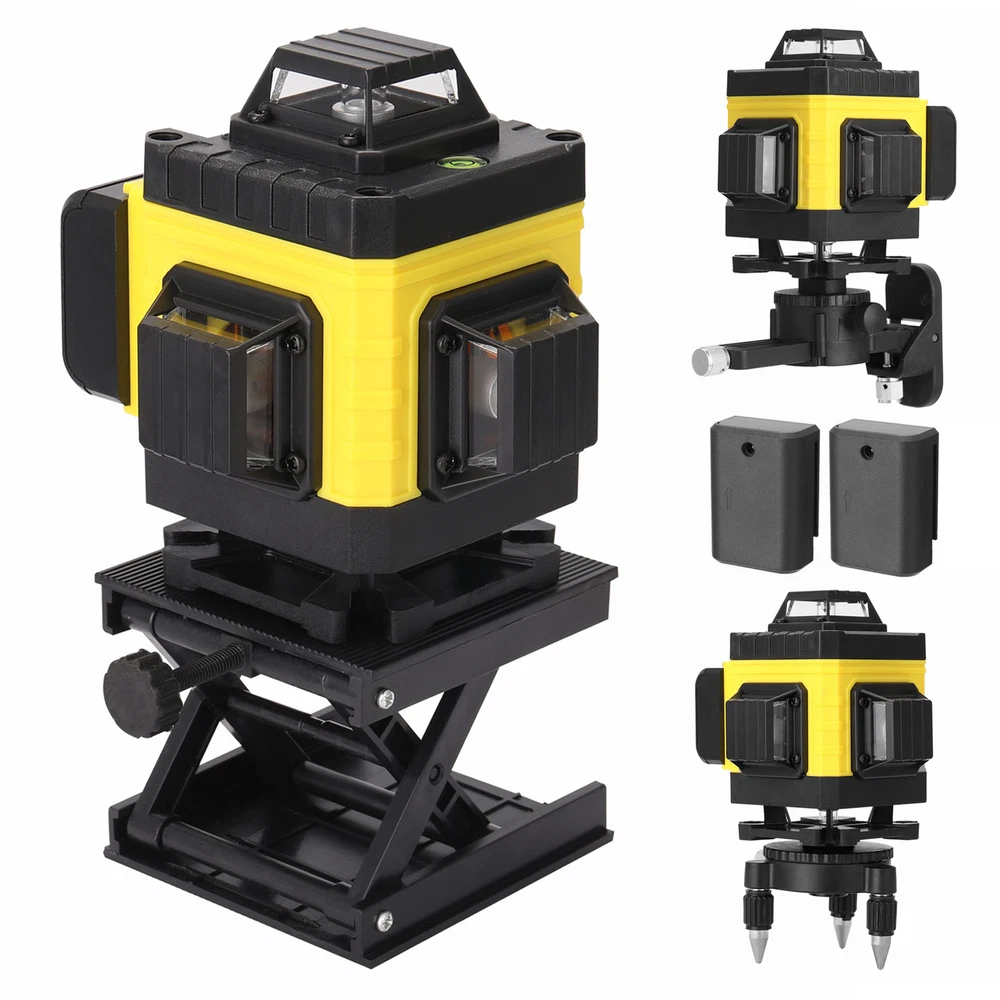 2400mAh Laser Level 360°4D 16 Lines Laser Self Leveling Cross Measure Tool R6H2
