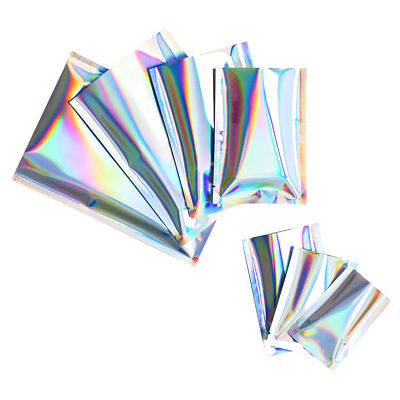 Double-Sided Laser Holographic Packaging Open Top Bags with Tear Notch Bulk