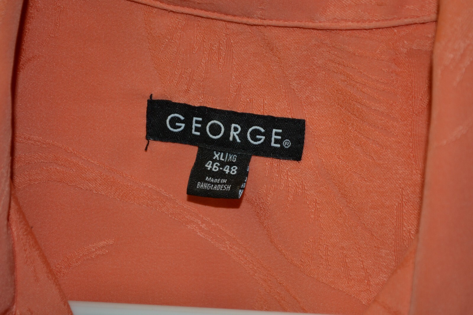 George Button Up Short Sleeve Embordered Shirt Or… - image 4