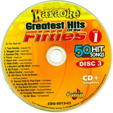 THE FIFTIES HITS KARAOKE CHARBUSTER CD G 5013 Disc-3 Pat Boone NEW IN SLEEVES