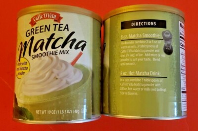 2 PACK GREEN TEA MATCHA SMOOTHIE MIX MADE WITH REAL MATCHA