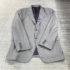 Paul Smith Blazer Mens 45 Gray Sports Coat Italy Jacket Two Button Casual Adult