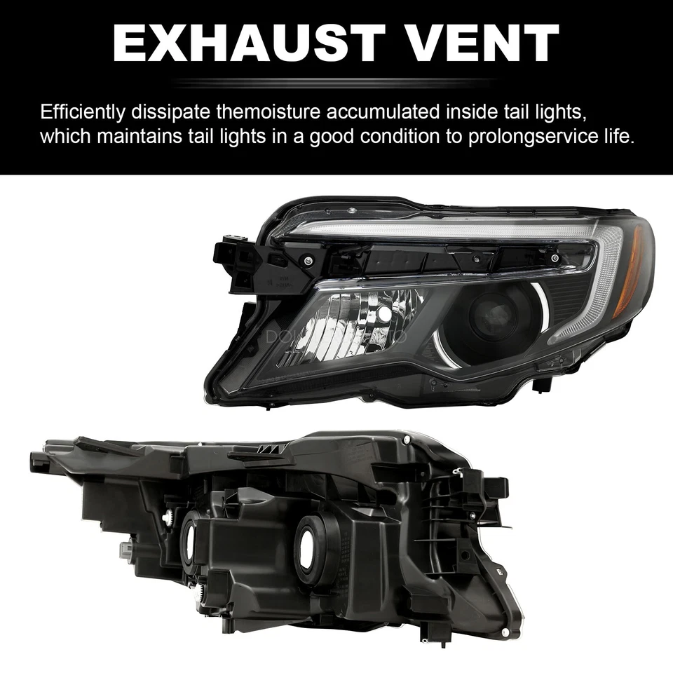 For 2016-2018 Honda Pilot/2017-2020 Ridgeline Halogen Headlights Pair Left Right Foto 2 de 4