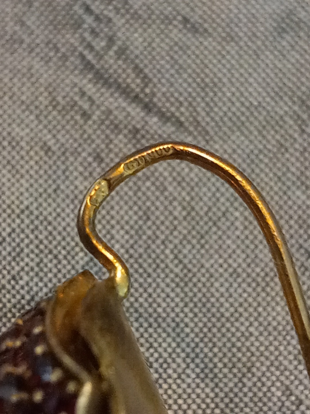 RED PAVE EARRINGS - image 3