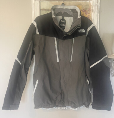 Men s THE NORTH FACE Double Zip Medium Black/Gray  Coat