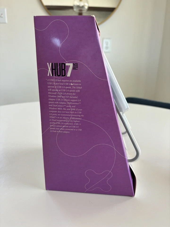 Adaptec XHub7 Picture Frame Powered USB 2.0 Hub 7 Port W/ Cable Management - Image 4 of 4